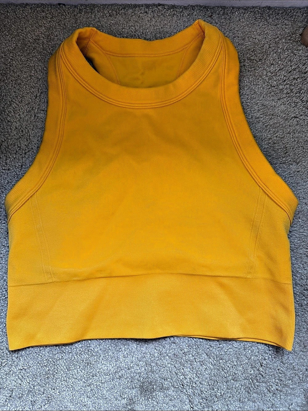DSG Women’s High Neck Sports Bra Mustard Yellow Size L